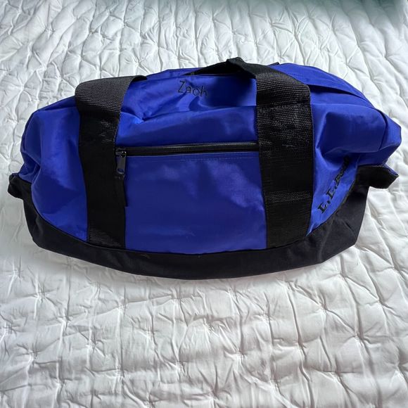L.L. Bean Bags Ll Bean Travel Adventure Duffel Bag Medium Blue Black Luggage Carry On Pack
